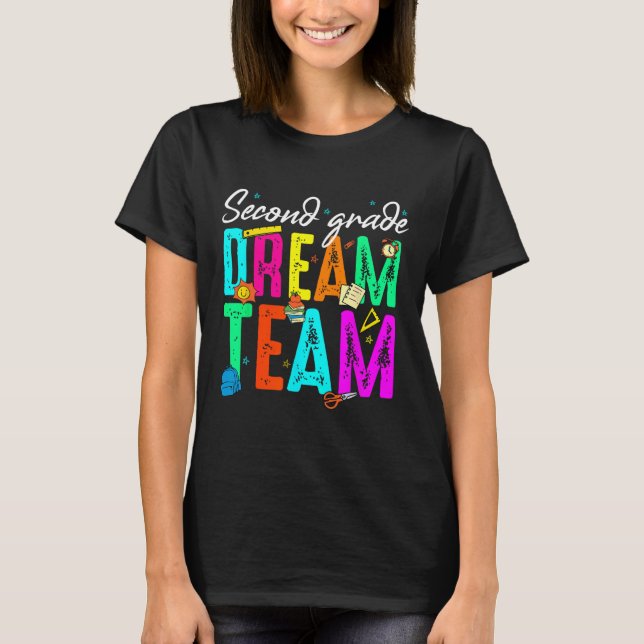 Första dagen i andra klass dröm laget tillbaka til t shirt (Framsida)