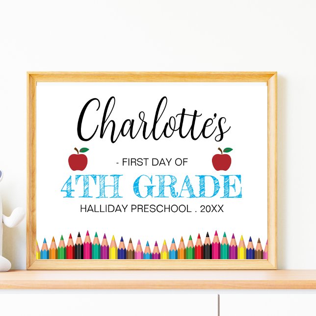 Första dagen i det fjärde Klass-minimalistiska Bac Poster (Skapare uppladdad)