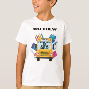Första dagen i första Klass-Personligen T Shirt