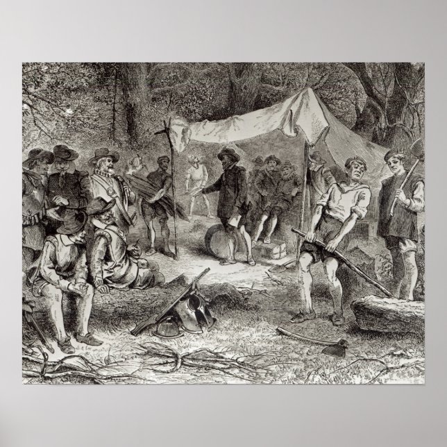 Första dagen i Jamestown Poster (Framsidan)