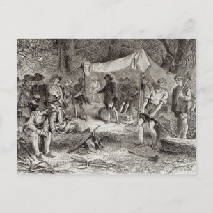 Första dagen i Jamestown Vykort