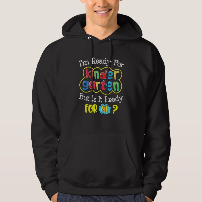 Första dagen i Kindergarten Back to school 2 Hoodie (Framsida)