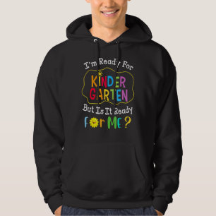 Första dagen i Kindergarten Back to school för poj Hoodie