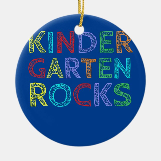 Första dagen i Kindergarten-Redot till Sten Julgransprydnad Keramik (Framsidan)