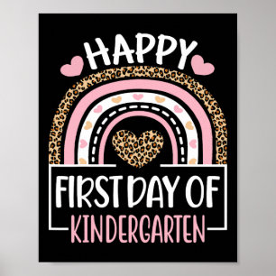 Första dagen i Kindergarten Roligt Back to school Poster