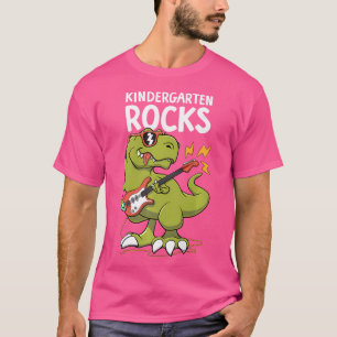 Första dagen i Kindergarten Sten T-Rex Boy T Shirt