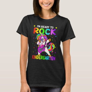Första dagen i Kindergarten Sten Unicorn Girls til T Shirt