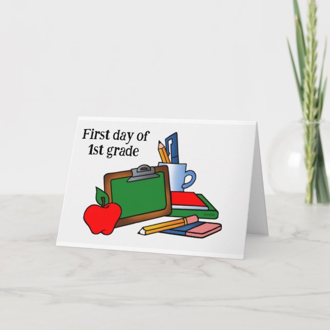 *FÖRSTA DAGEN I KLASS" KORT (Framsida)