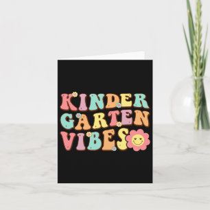 Första dagen i skolan Kindergarten Vibes Student T Kort