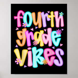 Första dagen Klass Vibes Back to school Lycklig Poster