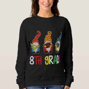 Första dagen Lärare Back to school Gnomes 8:e Klas T Shirt