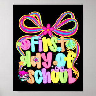 Första dagen på coquette-skolan tillbaka till skol poster
