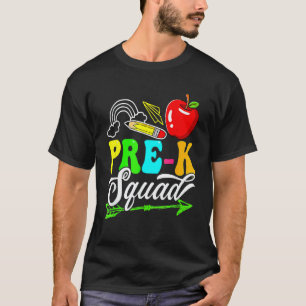 Första dagen på förskolan Squad tillbaka till skol T Shirt