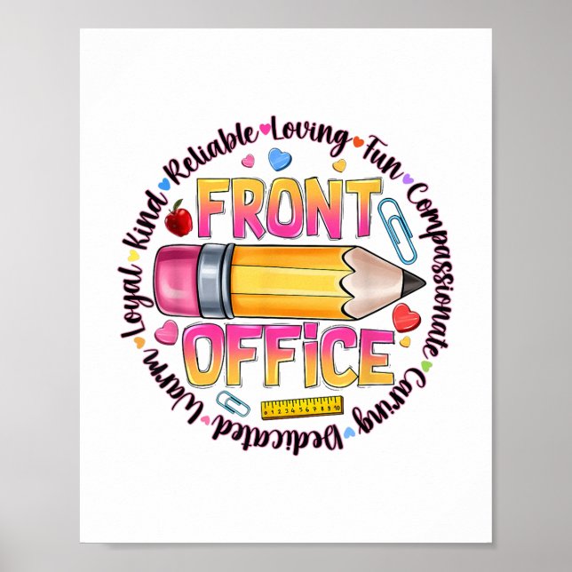 Första dagen på Office Squad Back to school Lyckli Poster (Framsidan)