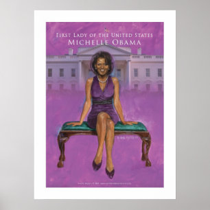 Första dam av USEN. - Michelle Obama 52 x 69,33 Poster