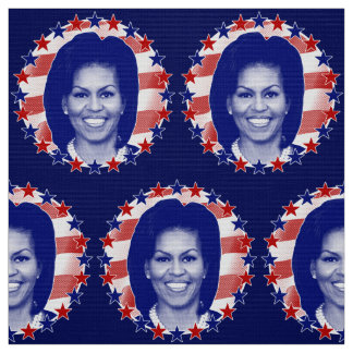 Första Dam Michelle Obama Stars och stripes Tyg