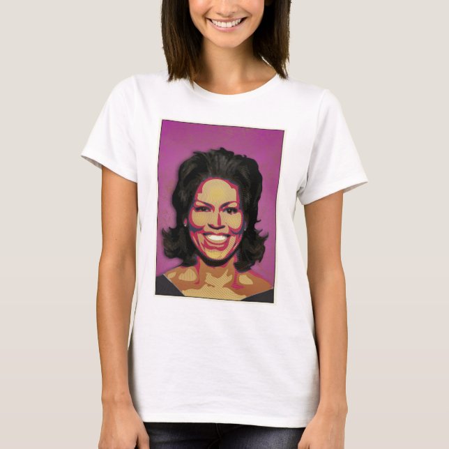 Första dam Michelle Obama Tee Shirt (Framsida)
