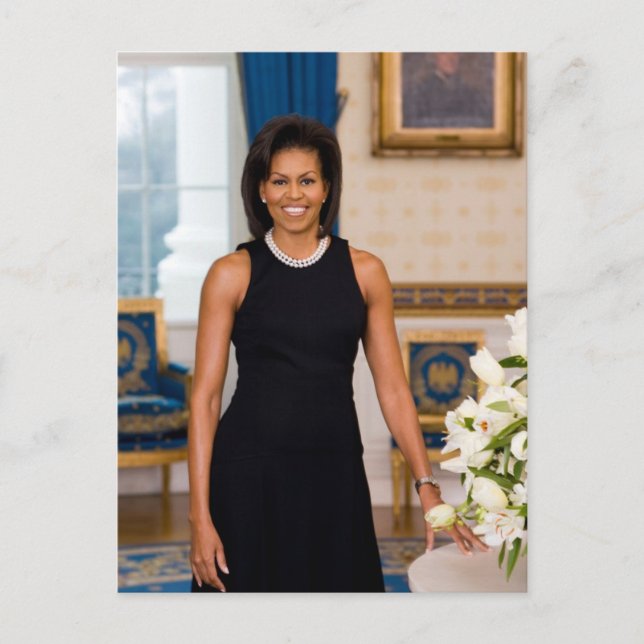 FÖRSTA DAM MICHELLE OBAMA VYKORT (Framsida)