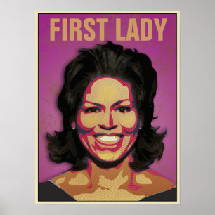 Första dam Michelle skräddarsy Obama - Poster