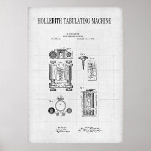 FÖRSTA DATORN 1889 POSTER