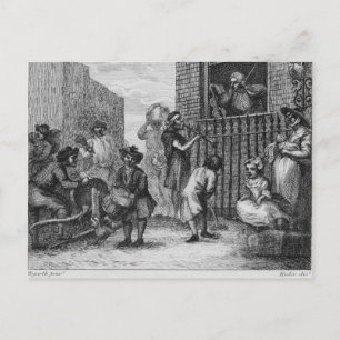Första designen för musiker, 1799 vykort
