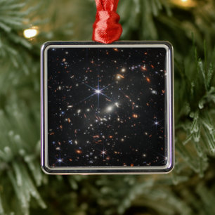 Första djupet Fält i Universe från James webb Julgransprydnad Metall