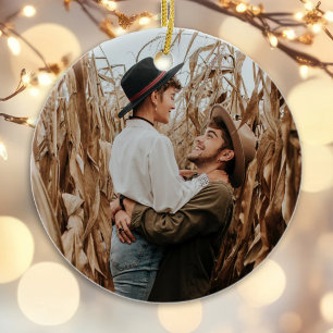 Första doktor som mr och mrs Bauble-foto Julgransprydnad Keramik