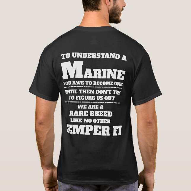 FÖRSTÅ EN MARINE T-Shirt (Baksida)