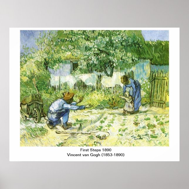 Första etappen 1890 Vincent van Gogh (1853-1890) Poster (Framsidan)