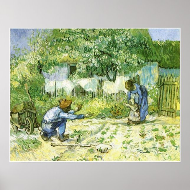 Första etappen 1890 Vincent van Gogh (1853-1890) Poster (Framsidan)