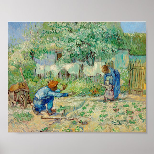 Första etappen efter Millet (1890) av Vincent Poster (Framsidan)