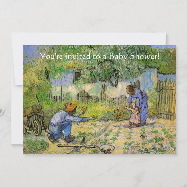Första etappen (efter Millet) av Vincent van Gogh Inbjudningar (Framsida)