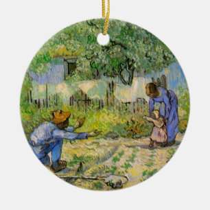 Första etappen (efter Millet) av Vincent van Gogh Julgransprydnad Keramik