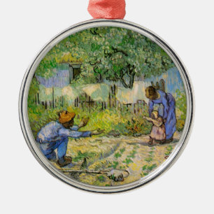 Första etappen (efter Millet) av Vincent van Gogh Julgransprydnad Metall