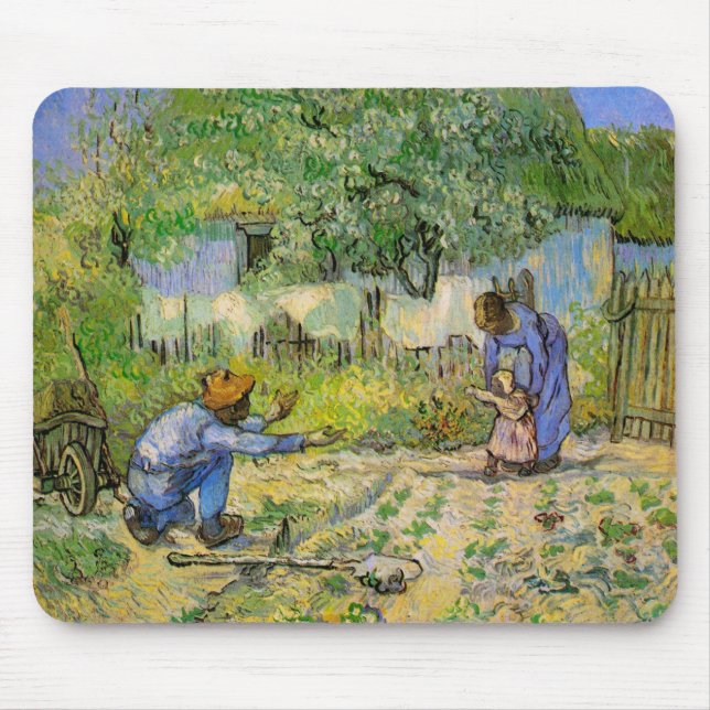 Första etappen (efter Millet) av Vincent van Gogh Musmatta (Framsidan)