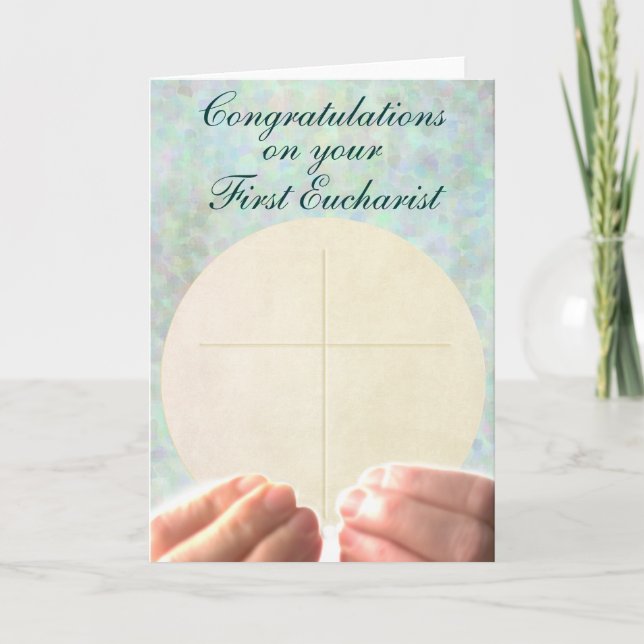 Första Eucharist Kort (Framsida)