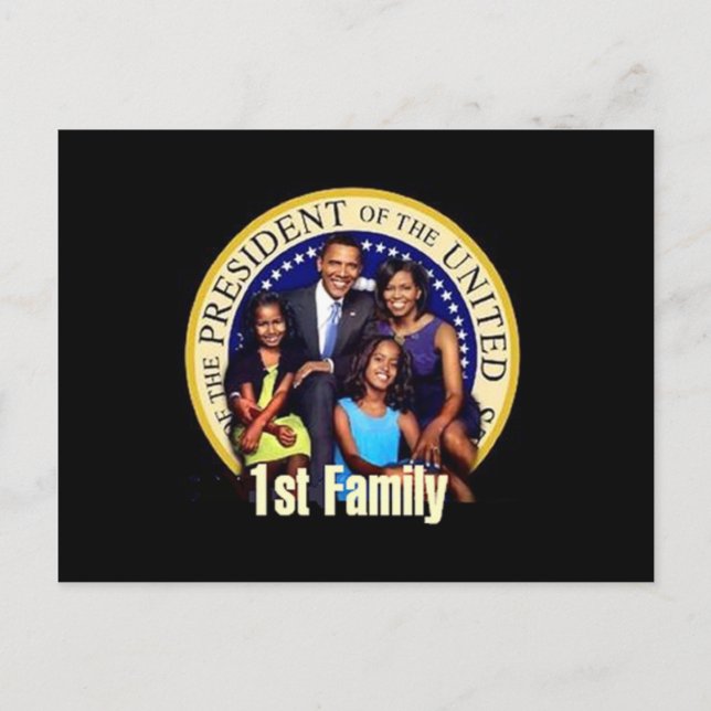 FÖRSTA FAMILJEvykort Vykort (Framsida)