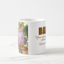 Första Fars Dag Anpassad Foto Pappa Milstolpe Kaffemugg