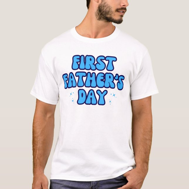 Första Fars dag - Äventyr börjar T Shirt (Framsida)