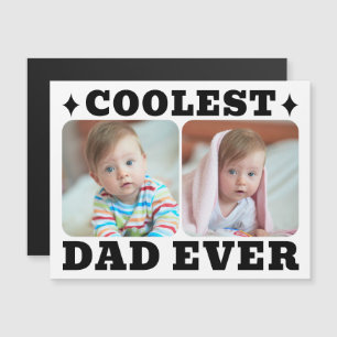 Första Fars Dag Coolaste Pappa Någonsin Baby Foto