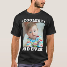 Första Fars Dag Coolaste Pappa Någonsin Baby Foto