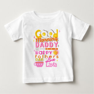 Första Fars dag Flicka Retro Tutu Shirt Tee Shirt