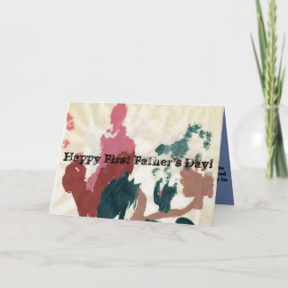 Första fars dag för lycklig! kort