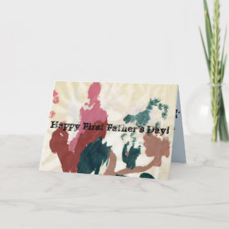 Första fars dag för lycklig! kort