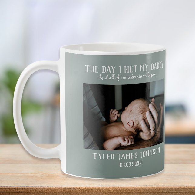Första Fars dag-foto | Dag jag mötte pappa Kaffemugg (Skapare uppladdad)