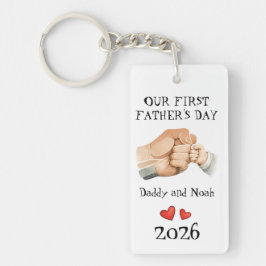 Första Fars Dag Känslig Pappa Baby Kärlek Konst
