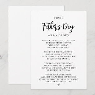 Första Fars dag-kortet från Baby Julkort