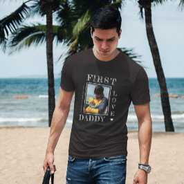 Första Fars dag nya personligen med pappfoto T Shirt