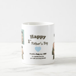 Första Fars dag Pappa est 2026 Anime Stil Kaffemugg