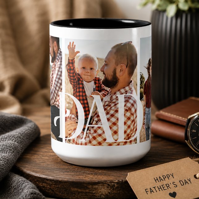 Första fars dag pappa Två-Tonad mugg (Skapare uppladdad)